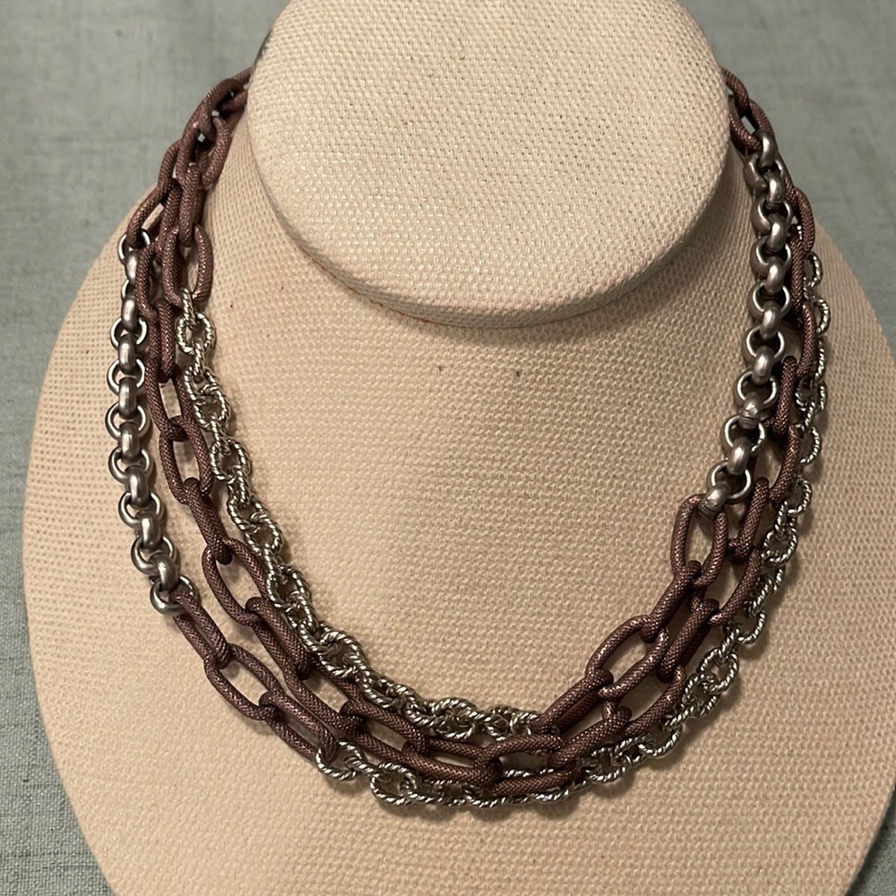 SABIKA - Sahara Dusk 3-Row Necklace